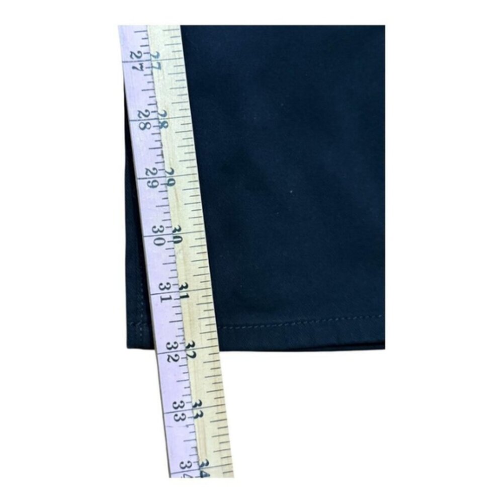 GAP Pants Mens 32x32 Black Straight Fit Stretch Casual Chino Cotton Blend New - Picture 2 of 7